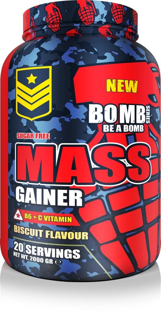 BOMB SERIES MASS GAİNER BISCUIT FLAVOUR 2000 GR