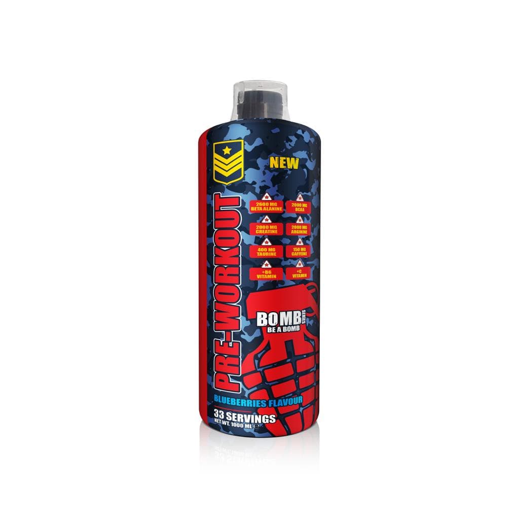 BOMB SERIES PRE-WORKOUT LİKİT BLUEBERRIES FLAVOUR